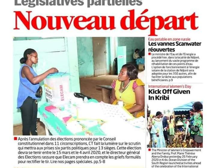 Revue de presse du 27 Février 2020 Revue de presse du 27 Février 2020