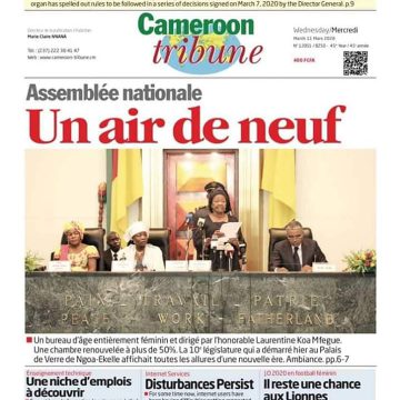REVUE DE LA PRESSE DU 11 MARS 2020 REVUE DE LA PRESSE DU 11 MARS 2020