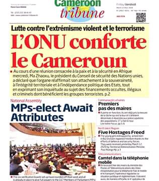 Revue de presse du13 Mars 2020. Revue de presse du13 Mars 2020.