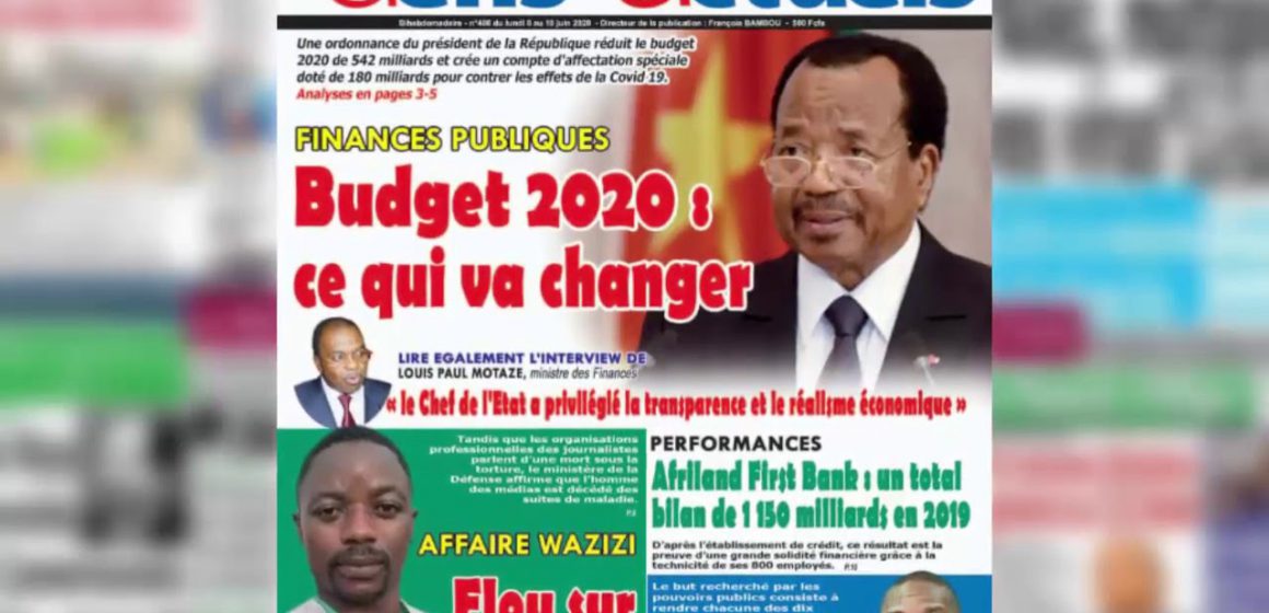 Revue de presse du 08 Juin 2020 Revue de presse du 08 Juin 2020