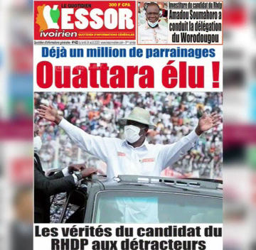 CÔTE D’IVOIRE: REVUE DES UNES DU 24 AOÛT 2020 CÔTE D’IVOIRE: REVUE DES UNES DU 24 AOÛT 2020