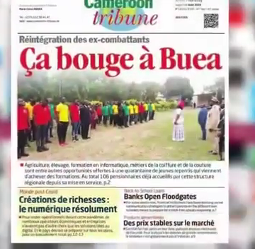 CAMEROUN : REVUE DES UNES DU JEUDI 06 AOÛT 2020 CAMEROUN : REVUE DES UNES DU JEUDI 06 AOÛT 2020