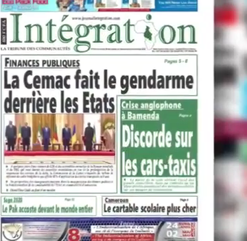 CAMEROUN: REVUE DES UNES DU LUNDI 28 SEPTEMBRE 2020 CAMEROUN: REVUE DES UNES DU LUNDI 28 SEPTEMBRE 2020