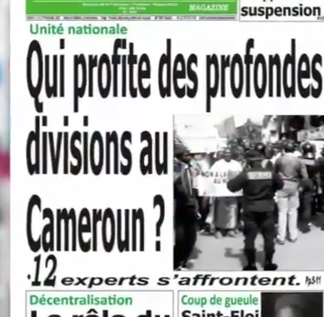 CAMEROUN: REVUE DES UNES DU VENDREDI 27 NOVEMBRE 2020 CAMEROUN: REVUE DES UNES DU VENDREDI 27 NOVEMBRE 2020