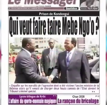 CAMEROUN: REVUE DES UNES DU LUNDI 08 FÉVRIER 2021 CAMEROUN: REVUE DES UNES DU LUNDI 08 FÉVRIER 2021
