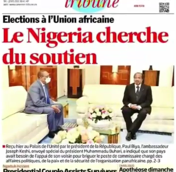 CAMEROUN: REVUE DES UNES DU VENDREDI DU 05 FÉVRIER 2021 CAMEROUN: REVUE DES UNES DU VENDREDI DU 05 FÉVRIER 2021
