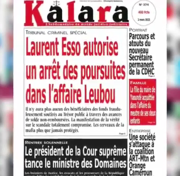 CAMEROUN : REVUE DES UNES DU MARDI 02 MARS 2021