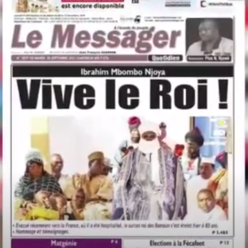 CAMEROUN : REVUE DES UNES DU MARDI 28 SEPTEMBRE 2021