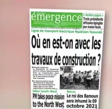 CAMEROUN: REVUE DES UNES DU MARDI 05 OCTOBRE 2021